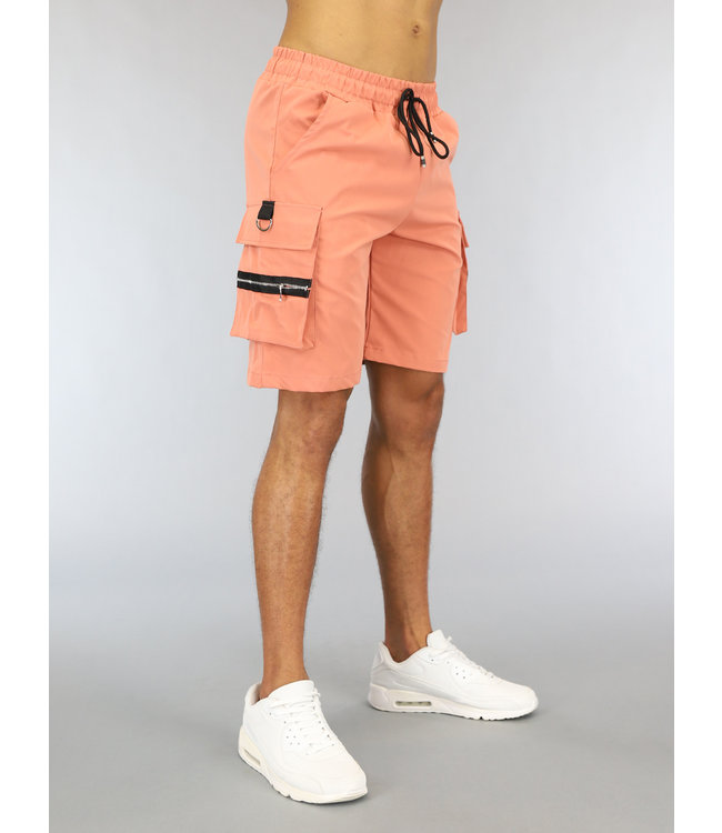 Coral Heren Baggy Cargo Short met Zakken