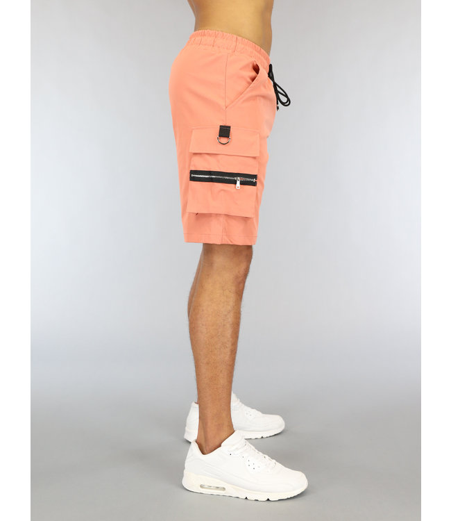 Coral Heren Baggy Cargo Short met Zakken