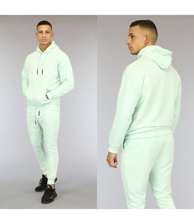 !OP=OP Basic Mintgroene Heren Hoodie