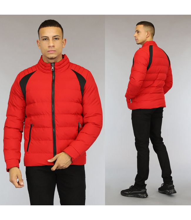 Basic Rood Gewatteerd Heren Jack