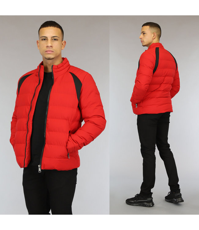 Basic Rood Gewatteerd Heren Jack