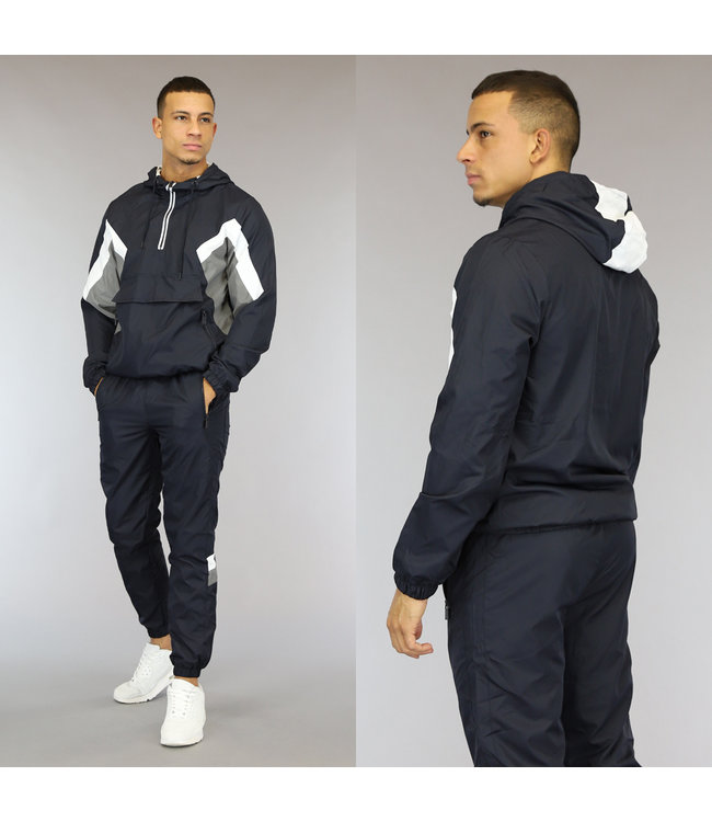 !OP=OP Navy Heren Tracksuit met Reflecterende Details