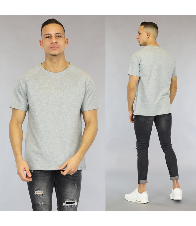 !OP=OP Basic Grijs Loose-Fit Heren T-Shirt