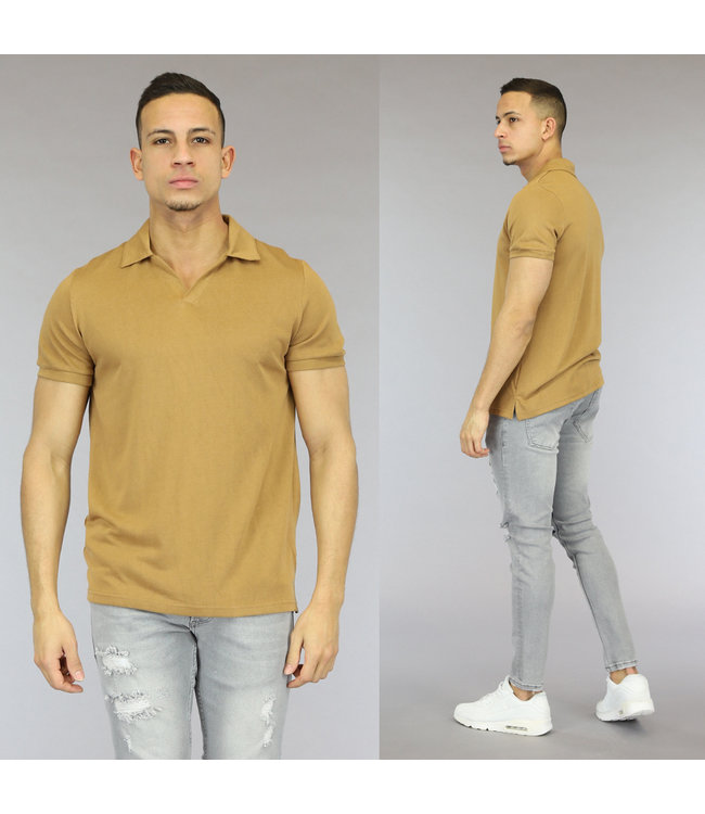 Basic Camel Heren Polo
