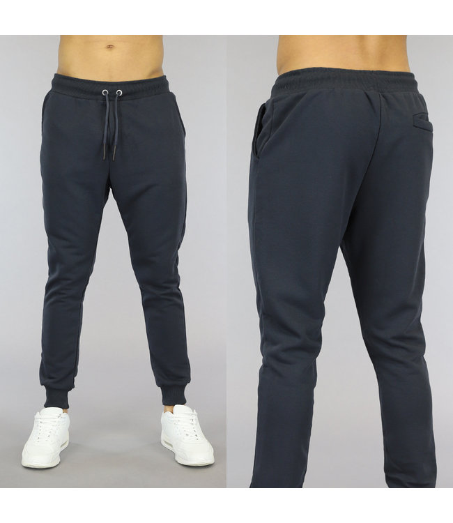 !OP=OP Antraciet Stretch Heren Joggingbroek met Zakken