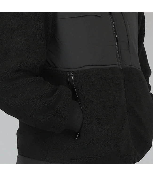 Zwart Oversized Heren Teddy Jack