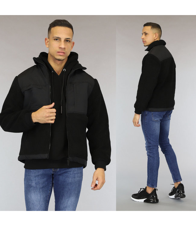 Zwart Oversized Heren Teddy Jack