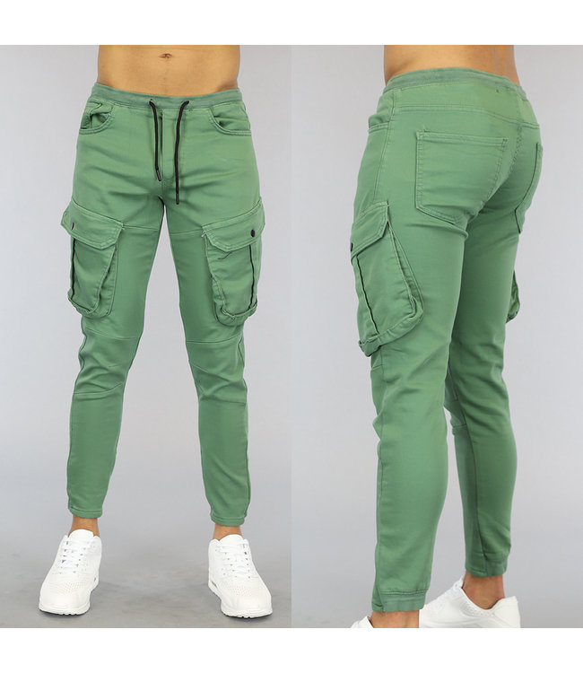 Groene Heren Cargo Jogger