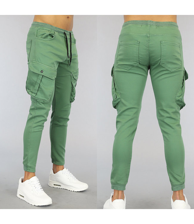 Groene Heren Cargo Jogger