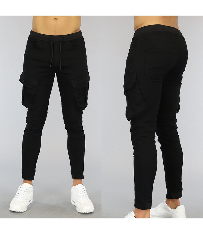 Zwarte Heren Cargo Jogger