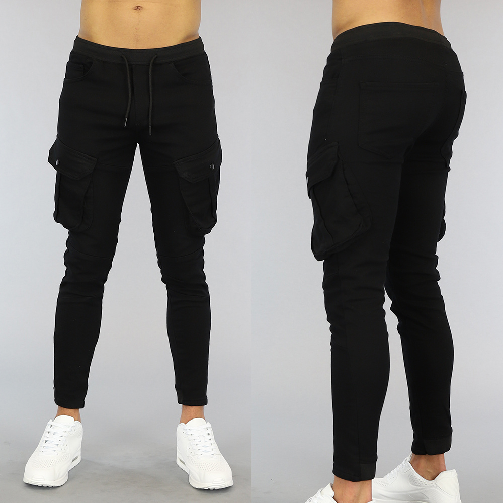 Zwarte Heren Cargo Jogger BlackLeo.nl