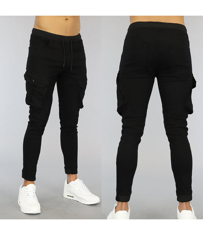 Zwarte Heren Cargo Jogger BlackLeo.nl