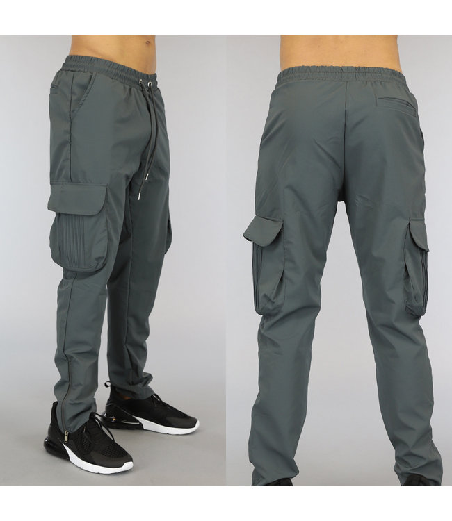 !OP=OP Antraciet Heren Cargo Streetwear Broek