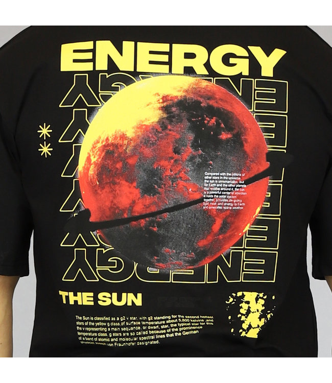 Zwart Energy Heren T-Shirt