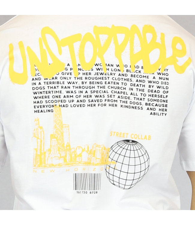 Wit Unstoppable Heren T-Shirt