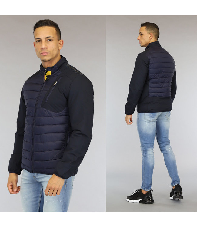 Sportief Donkerblauw Gewatteerd Heren Jack