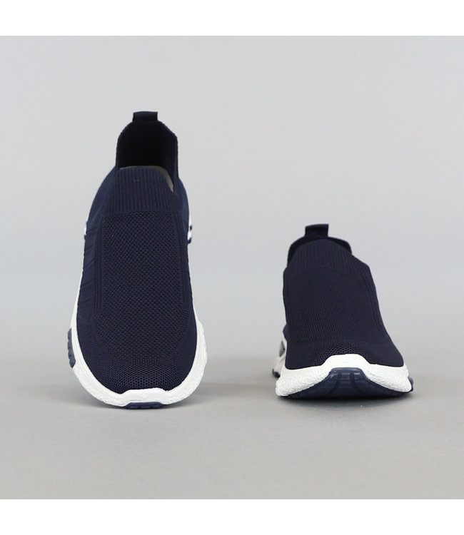 !OP=OP Elastische Blauwe Slip-On Heren Sneakers