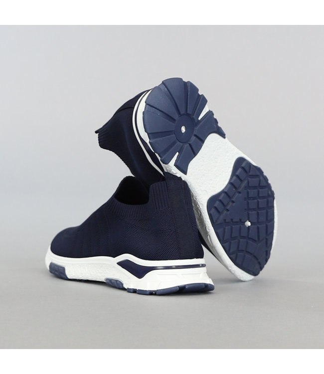 !OP=OP Elastische Blauwe Slip-On Heren Sneakers