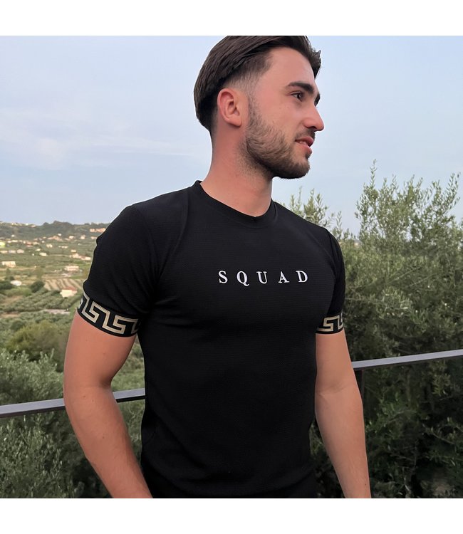 !OP=OP Zwart Heren Squad T-Shirt