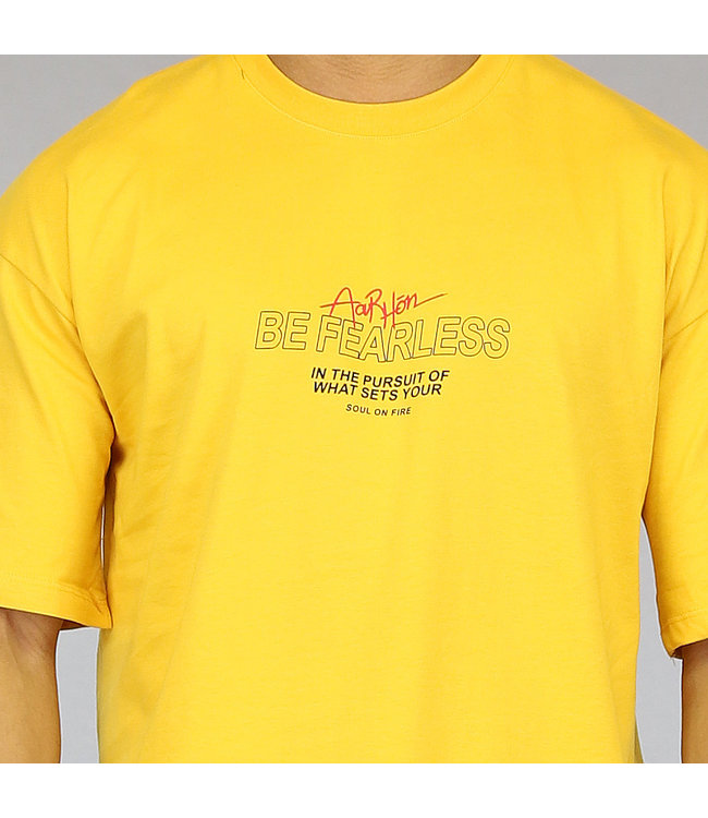 Geel Be Fearless Heren Shirt