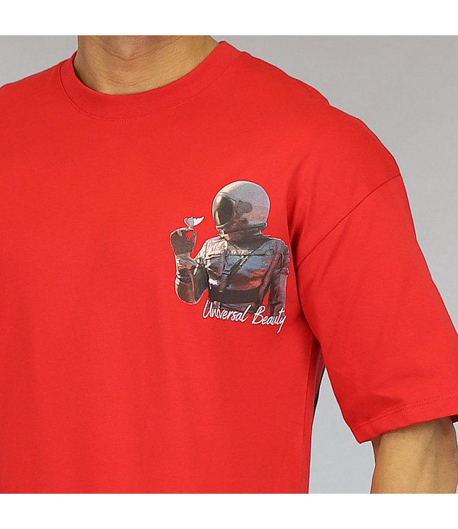 Rood Universal Beauty Heren Shirt