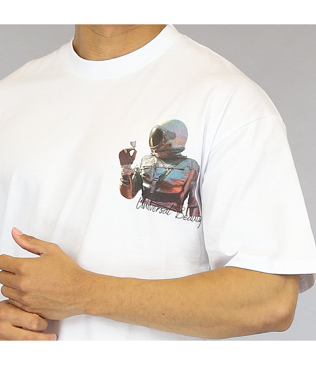 Wit Universal Beauty Heren Shirt