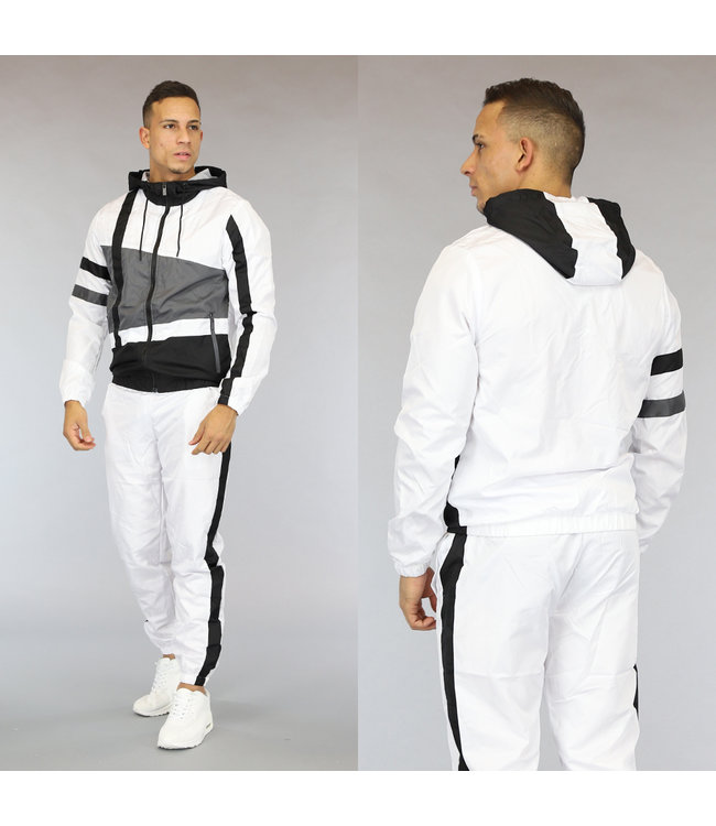 !OP=OP Multicolor Heren Tracksuit met Streeppatroon