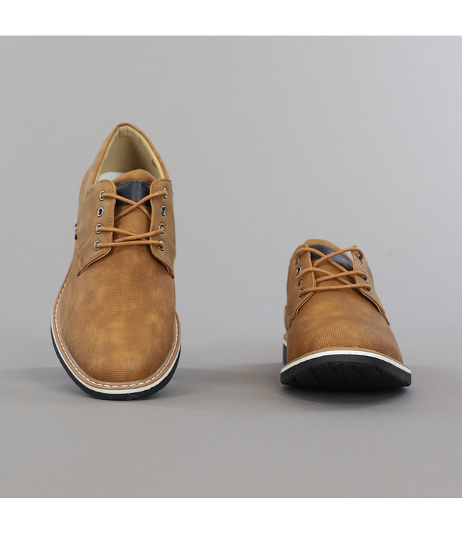 Camel Heren Veterschoenen met Stevige Zool