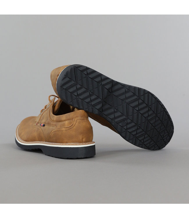 Camel Heren Veterschoenen met Stevige Zool