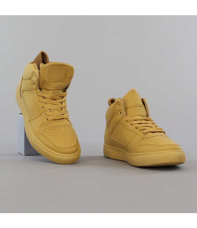 Basic Camel Mid Heren Sneaker
