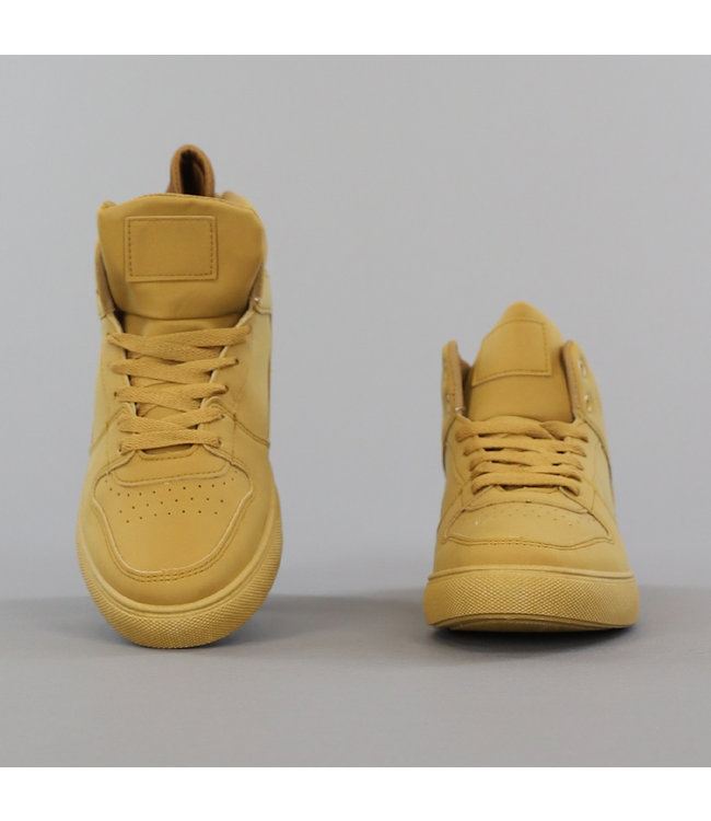 Basic Camel Mid Heren Sneaker