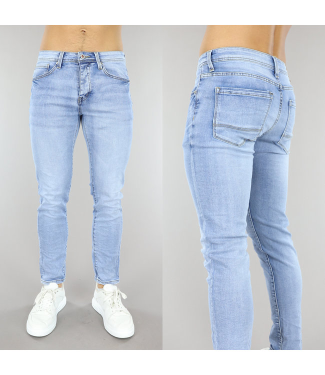 !OP=OP Lichtblauwe Basic Slim-Fit Jeans