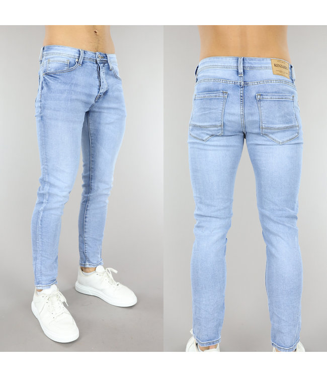 !OP=OP Lichtblauwe Basic Slim-Fit Jeans