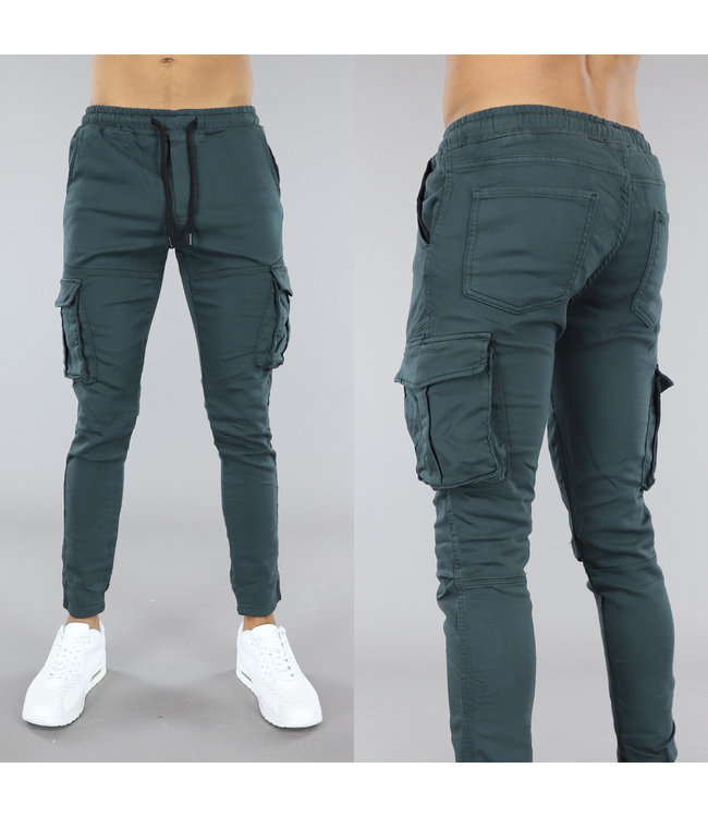 Petrol Heren Cargo Broek met Baggy Fit