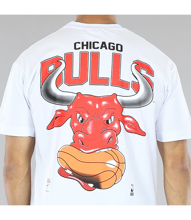 Wit Chicago Bulls Heren T-Shirt