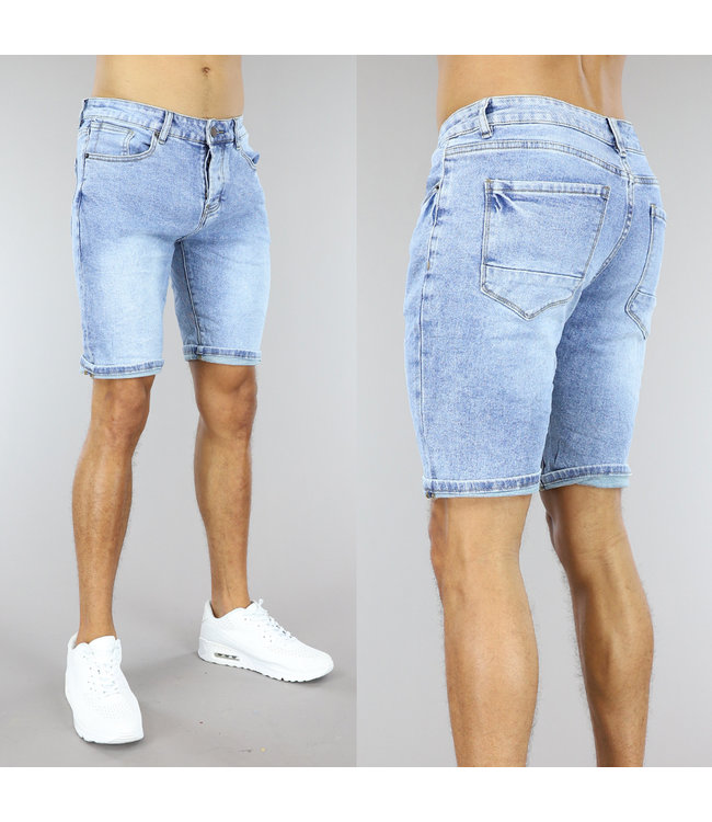 !OP=OP Lichtblauw Heren Denim Broekje