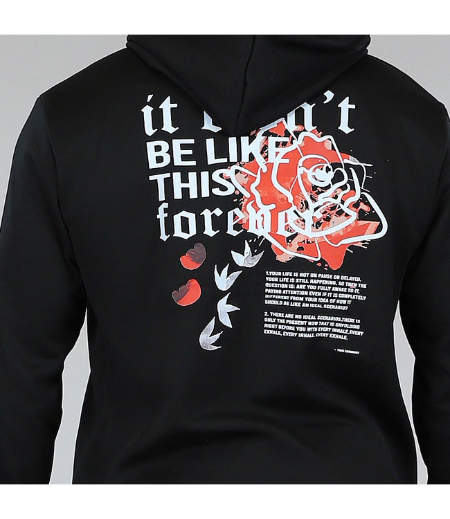 !OP=OP Zwart Won't Be Like This Heren Hoodie