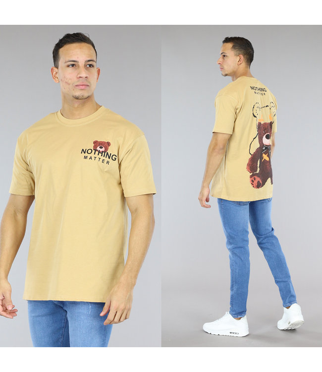 !OP=OP Camel Heren T-Shirt met "Nothing Matter" Opdruk