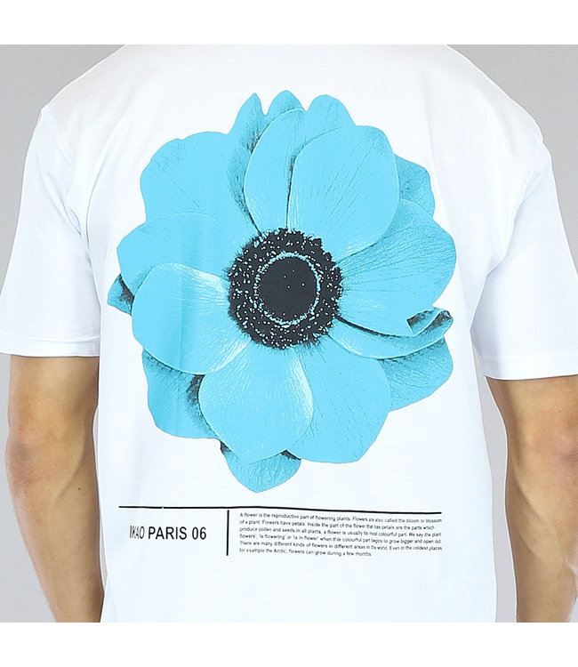 !SALE50 Wit Heren Oversized "Flower" T-Shirt