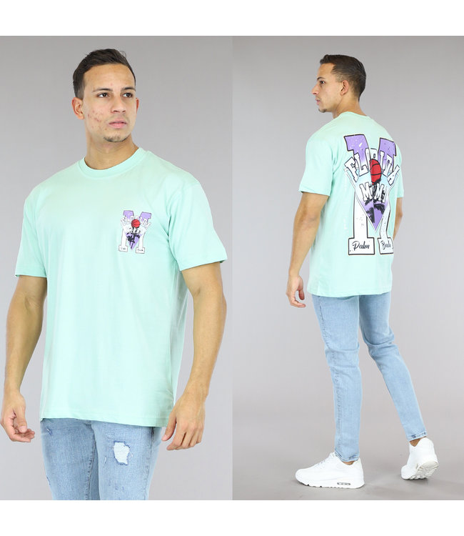 Mint Oversized Heren "Palm Beach" T-Shirt