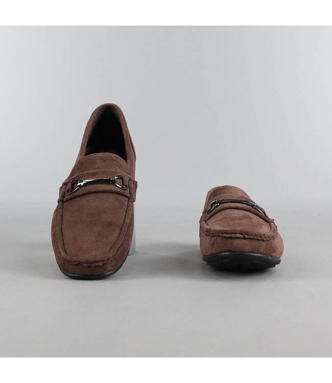 Bruine Suèdelook Heren Loafers