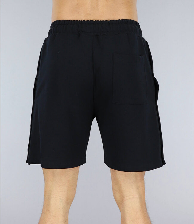 !SALE50 Zwarte Heren Button Short