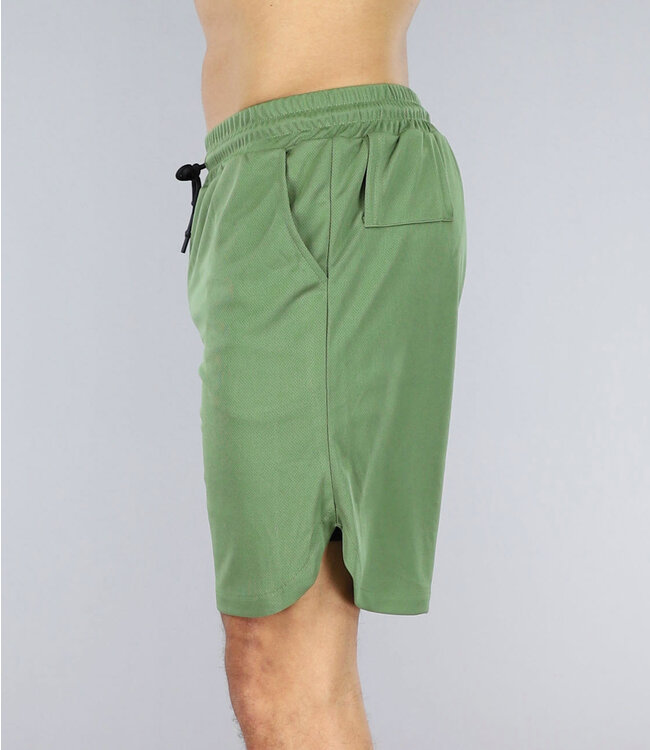 Groene Sport Short met Steekzakken