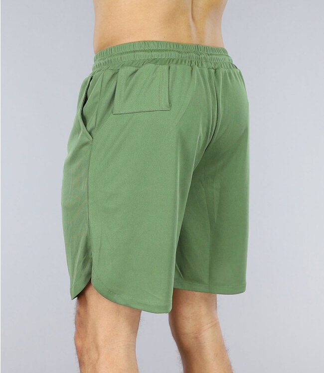 Groene Sport Short met Steekzakken