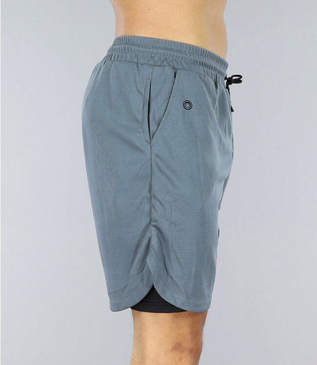 Grijze Sport Short met Steekzakken