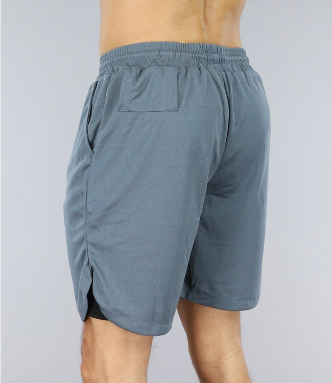 Grijze Sport Short met Steekzakken