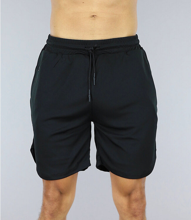 Zwarte Sport Short met Steekzakken