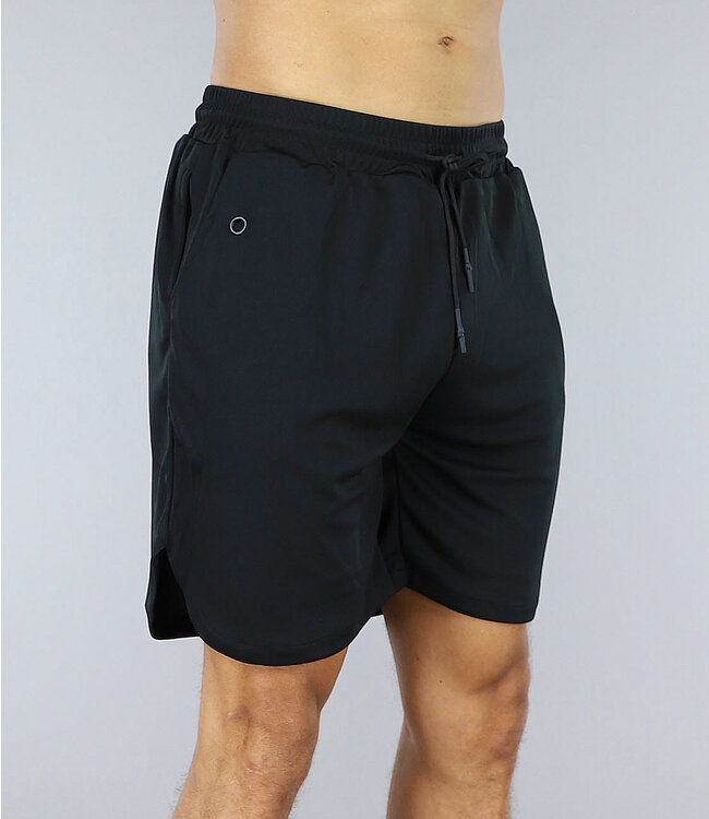 Zwarte Sport Short met Steekzakken