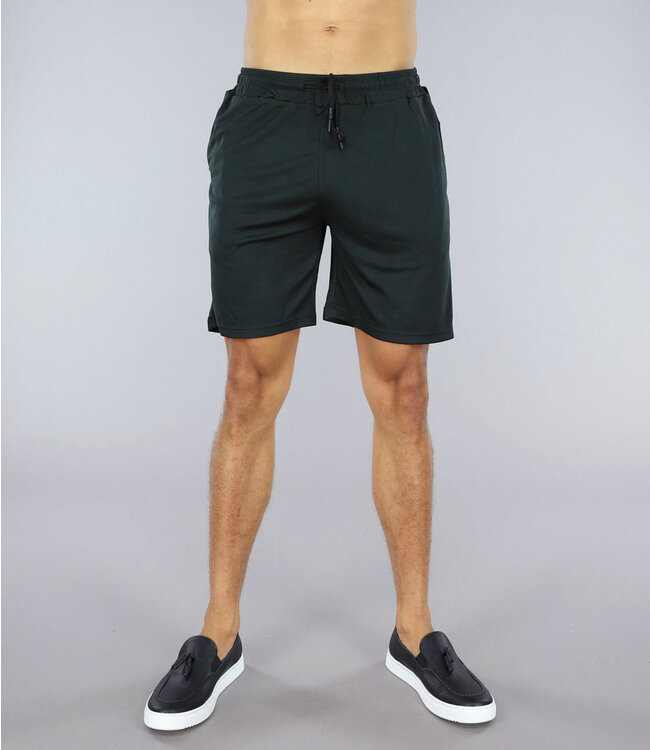Korte Heren Sport Broek Zwart