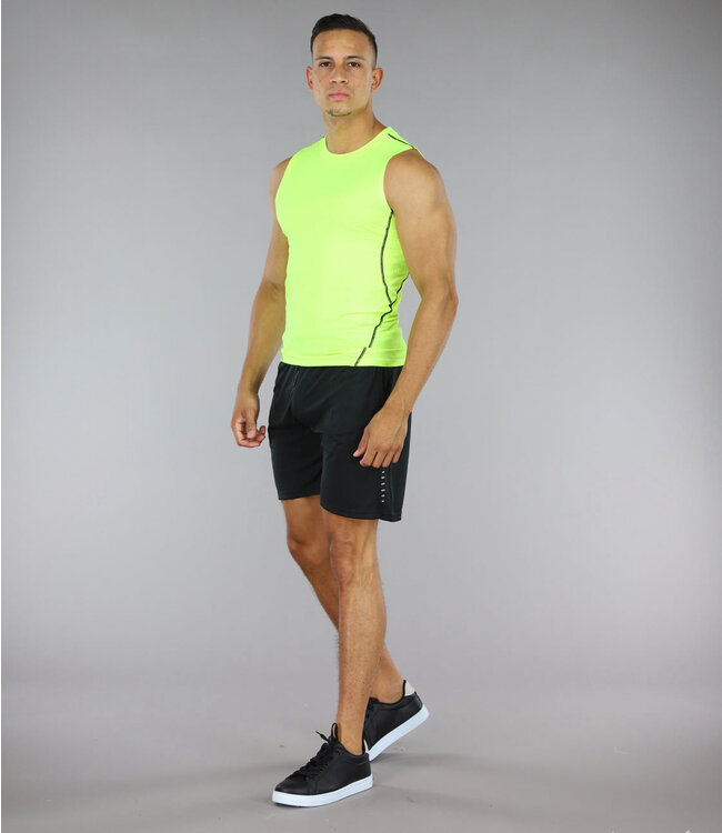 Neon Gele Heren Sport Tank Top
